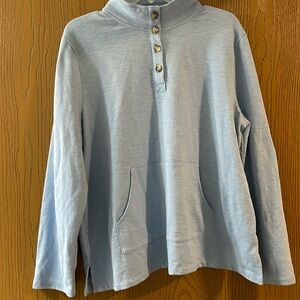 T by Talbots light blue Pullover Light Weight Sweater  XLp  .New Without tags.